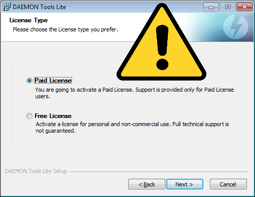 How to prevent crapware: choose license type